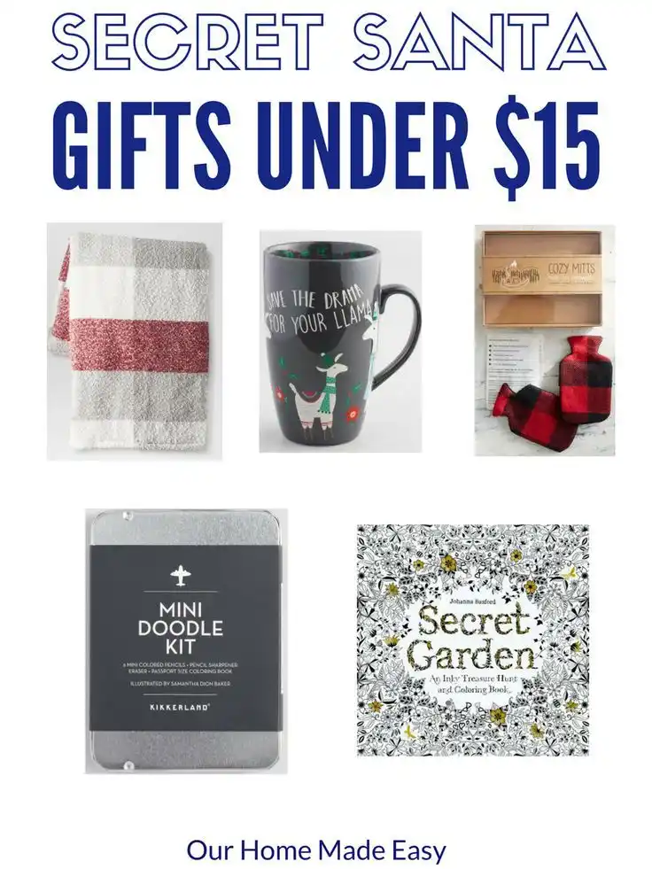 secret santa gifts ideas under $15